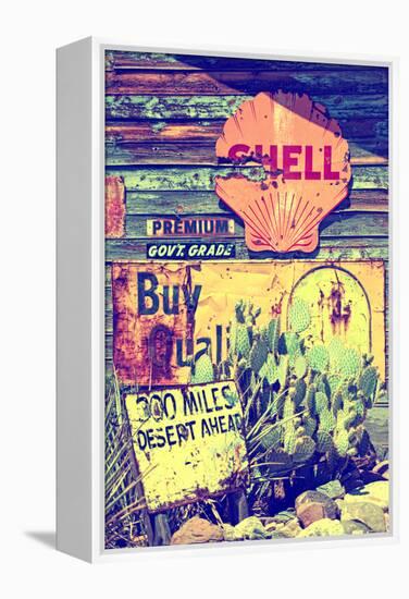 Route 66 - advertising - Arizona - United States-Philippe Hugonnard-Framed Premier Image Canvas