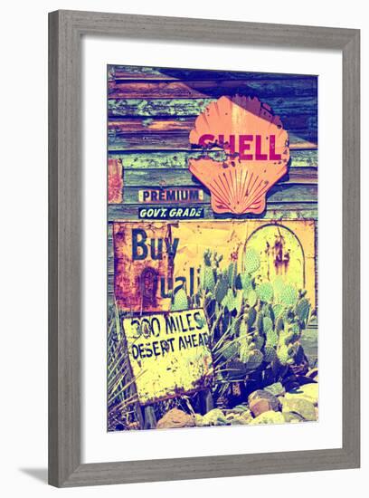 Route 66 - advertising - Arizona - United States-Philippe Hugonnard-Framed Photographic Print