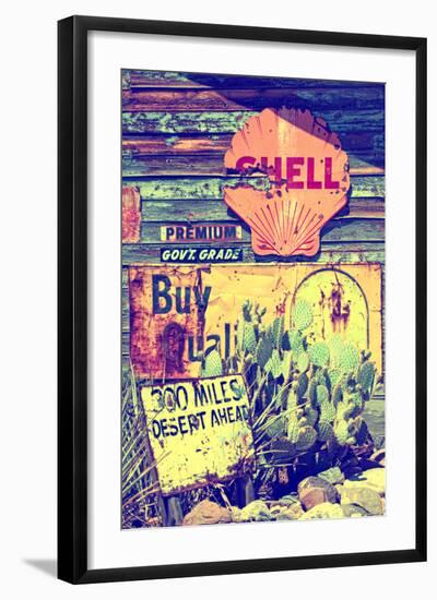 Route 66 - advertising - Arizona - United States-Philippe Hugonnard-Framed Photographic Print