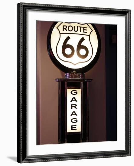 Route 66 Garage Sign, Albuquerque, New Mexico, Usa-Julian McRoberts-Framed Photographic Print