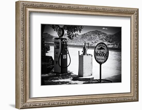 Route 66 - Gas Station - Arizona - United States-Philippe Hugonnard-Framed Photographic Print