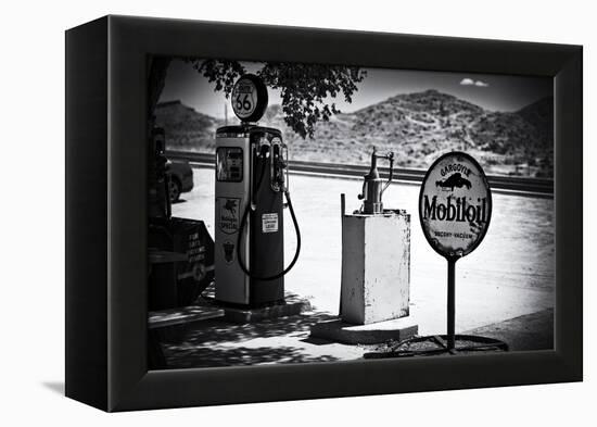 Route 66 - Gas Station - Arizona - United States-Philippe Hugonnard-Framed Premier Image Canvas