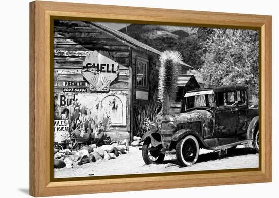 Route 66 - Gas Station - Arizona - United States-Philippe Hugonnard-Framed Premier Image Canvas