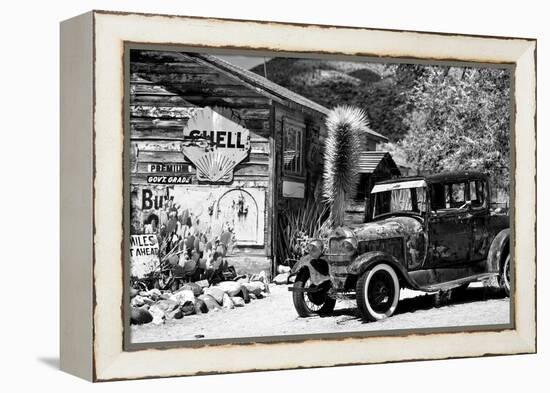 Route 66 - Gas Station - Arizona - United States-Philippe Hugonnard-Framed Premier Image Canvas