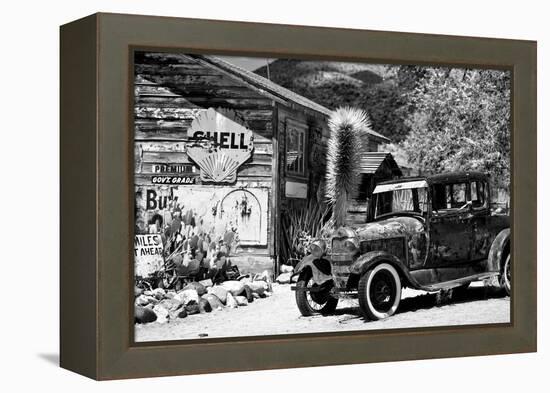 Route 66 - Gas Station - Arizona - United States-Philippe Hugonnard-Framed Premier Image Canvas