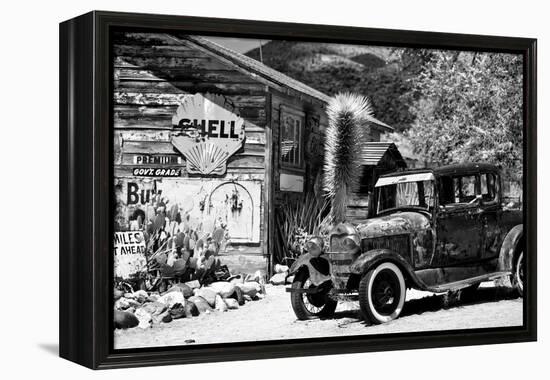 Route 66 - Gas Station - Arizona - United States-Philippe Hugonnard-Framed Premier Image Canvas