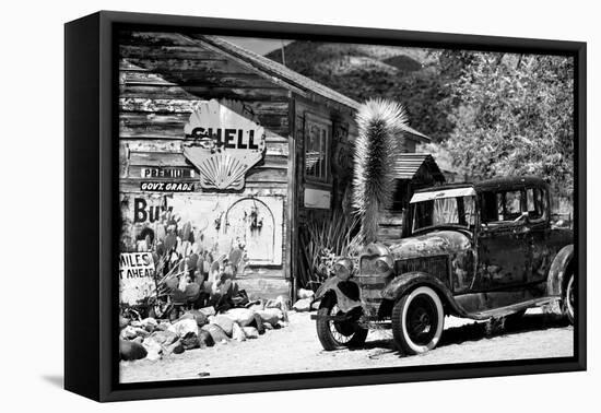 Route 66 - Gas Station - Arizona - United States-Philippe Hugonnard-Framed Premier Image Canvas