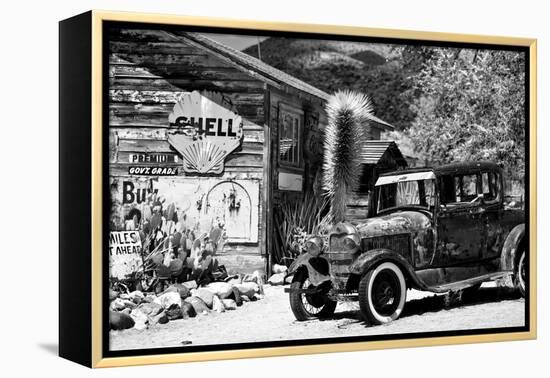 Route 66 - Gas Station - Arizona - United States-Philippe Hugonnard-Framed Premier Image Canvas