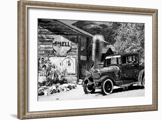 Route 66 - Gas Station - Arizona - United States-Philippe Hugonnard-Framed Photographic Print