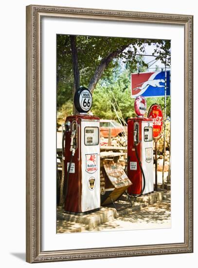 Route 66 - Gas Station - Arizona - United States-Philippe Hugonnard-Framed Photographic Print