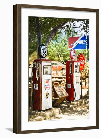 Route 66 - Gas Station - Arizona - United States-Philippe Hugonnard-Framed Photographic Print