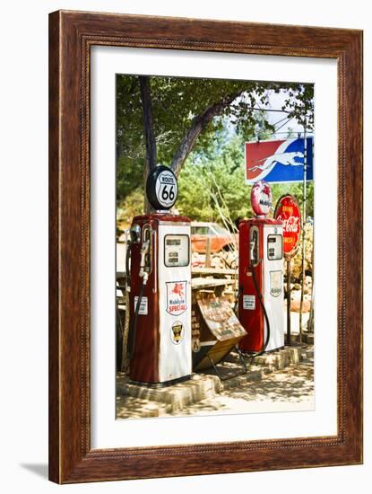 Route 66 - Gas Station - Arizona - United States-Philippe Hugonnard-Framed Photographic Print