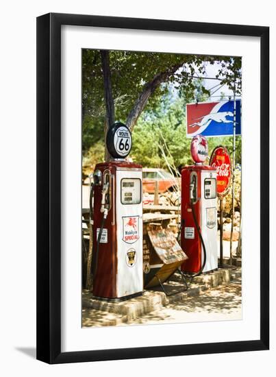 Route 66 - Gas Station - Arizona - United States-Philippe Hugonnard-Framed Photographic Print