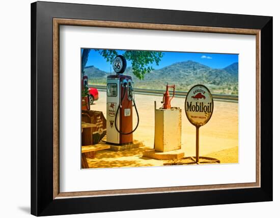 Route 66 - Gas Station - Arizona - United States-Philippe Hugonnard-Framed Photographic Print