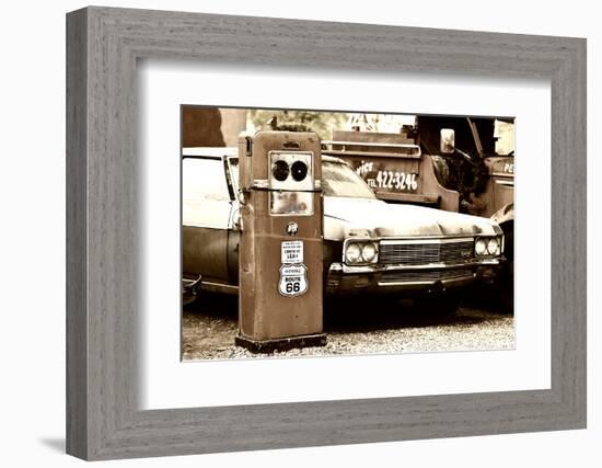 Route 66 - Gas Station - Arizona - United States-Philippe Hugonnard-Framed Photographic Print