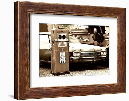 Route 66 - Gas Station - Arizona - United States-Philippe Hugonnard-Framed Photographic Print