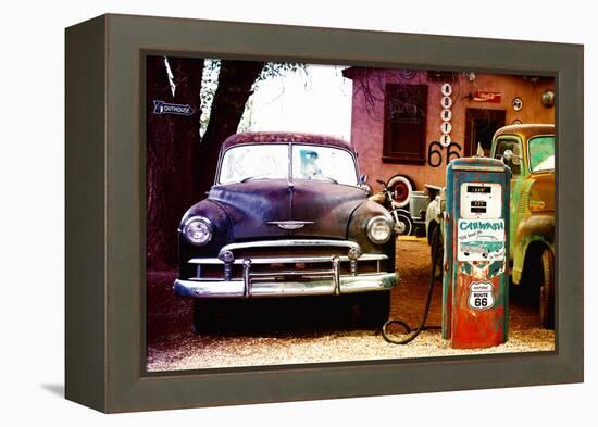 Route 66 - Gas Station - Arizona - United States-Philippe Hugonnard-Framed Premier Image Canvas