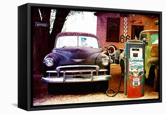 Route 66 - Gas Station - Arizona - United States-Philippe Hugonnard-Framed Premier Image Canvas