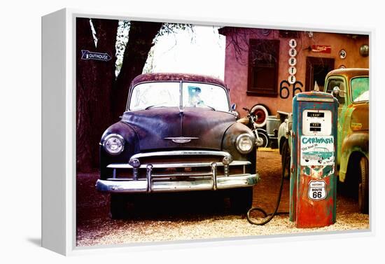 Route 66 - Gas Station - Arizona - United States-Philippe Hugonnard-Framed Premier Image Canvas