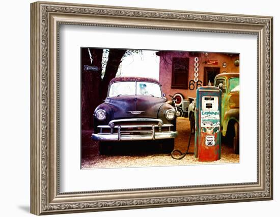 Route 66 - Gas Station - Arizona - United States-Philippe Hugonnard-Framed Photographic Print