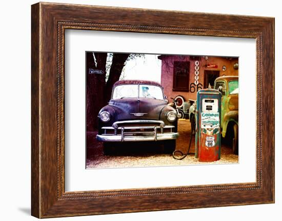 Route 66 - Gas Station - Arizona - United States-Philippe Hugonnard-Framed Photographic Print