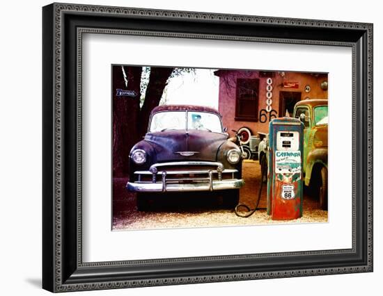 Route 66 - Gas Station - Arizona - United States-Philippe Hugonnard-Framed Photographic Print