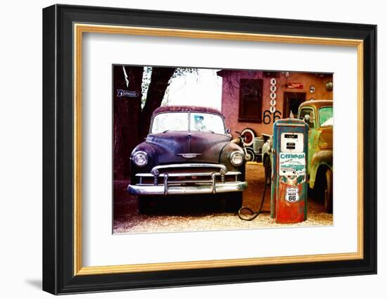 Route 66 - Gas Station - Arizona - United States-Philippe Hugonnard-Framed Photographic Print