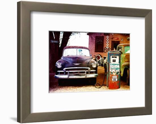 Route 66 - Gas Station - Arizona - United States-Philippe Hugonnard-Framed Photographic Print