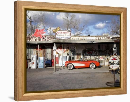 Route 66, Hackberry, Arizona, USA-Julian McRoberts-Framed Premier Image Canvas