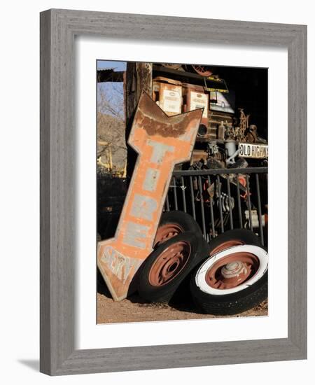 Route 66, Hackberry, Arizona, USA-Julian McRoberts-Framed Photographic Print