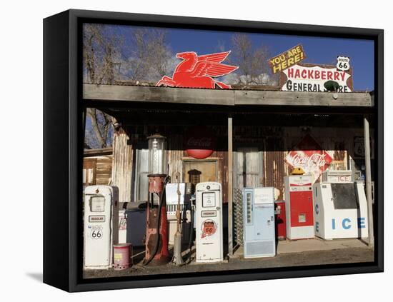 Route 66, Hackberry, Arizona, USA-Julian McRoberts-Framed Premier Image Canvas