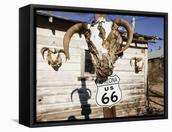 Route 66, Hackberry, Arizona, USA-Julian McRoberts-Framed Premier Image Canvas