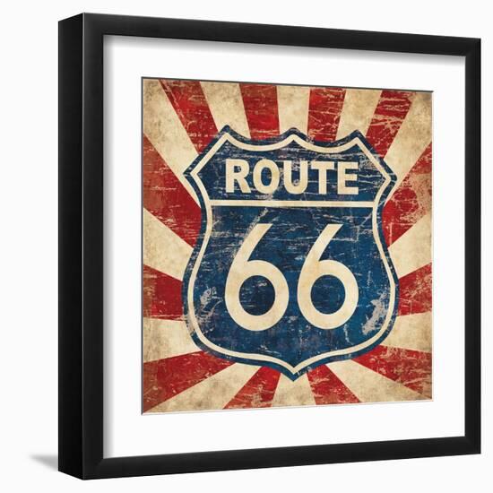 Route 66 I Sq-N. Harbick-Framed Art Print