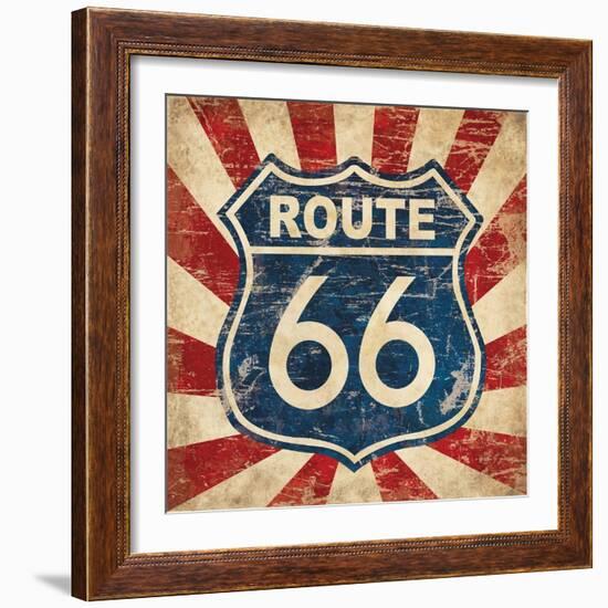 Route 66 I Sq-N. Harbick-Framed Art Print