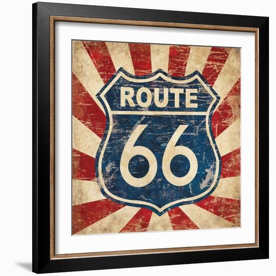 Route 66 I Sq-N. Harbick-Framed Art Print