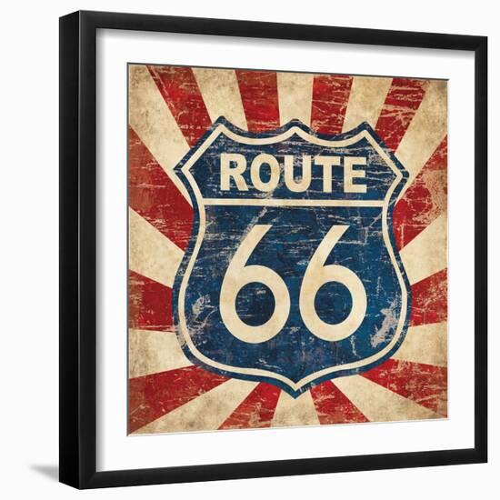 Route 66 I Sq-N. Harbick-Framed Art Print