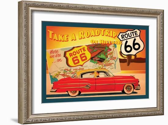 Route 66 I-Jason Giacopelli-Framed Art Print