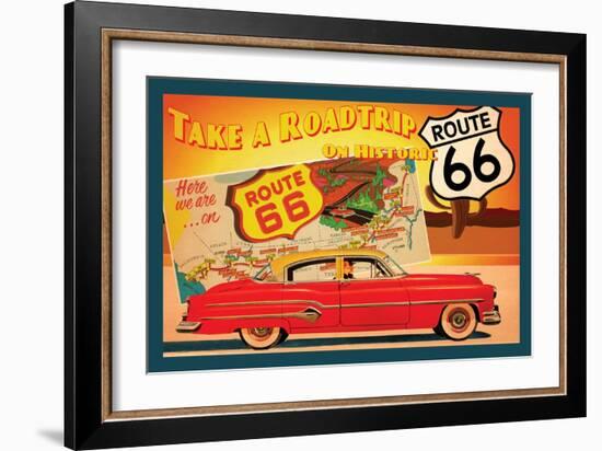 Route 66 I-Jason Giacopelli-Framed Art Print