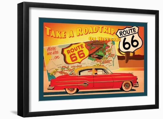 Route 66 I-Jason Giacopelli-Framed Art Print