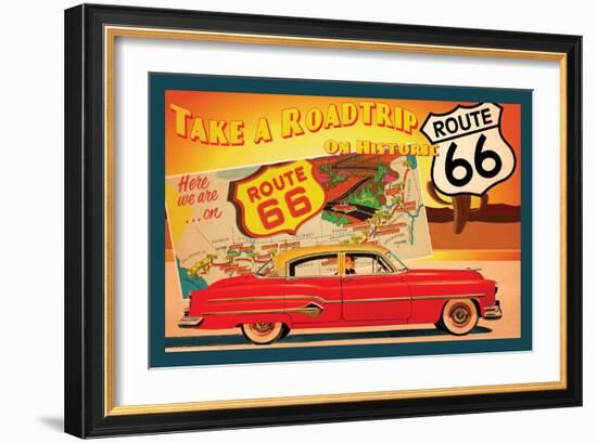 Route 66 I-Jason Giacopelli-Framed Art Print