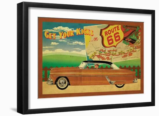 Route 66 II-Jason Giacopelli-Framed Art Print