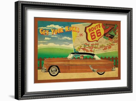 Route 66 II-Jason Giacopelli-Framed Art Print