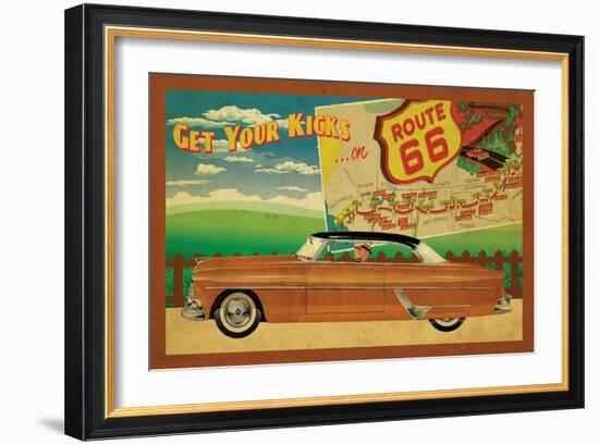 Route 66 II-Jason Giacopelli-Framed Art Print