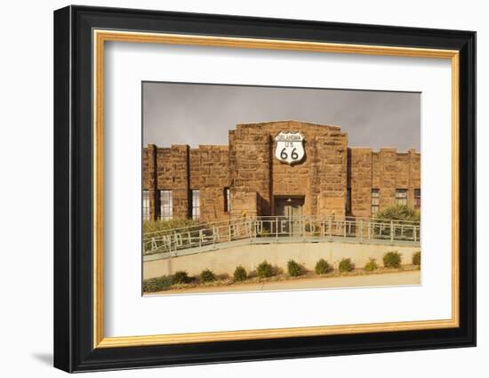 Route 66 Interpretive Center, Chandler, Oklahoma, USA-Walter Bibikow-Framed Photographic Print