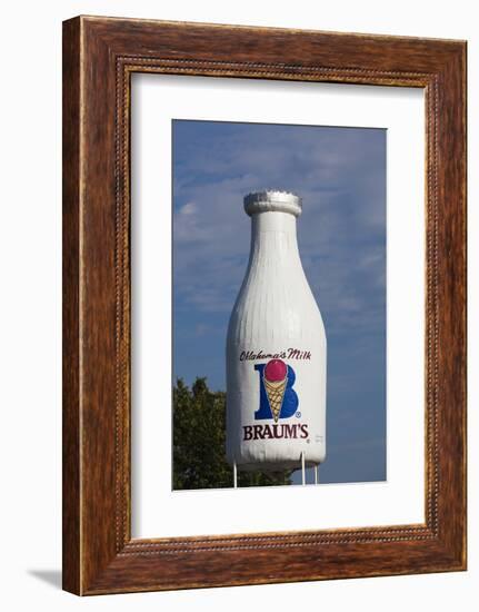 Route 66 Milk Bottle Building, Oklahoma City, Oklahoma, USA-Walter Bibikow-Framed Photographic Print