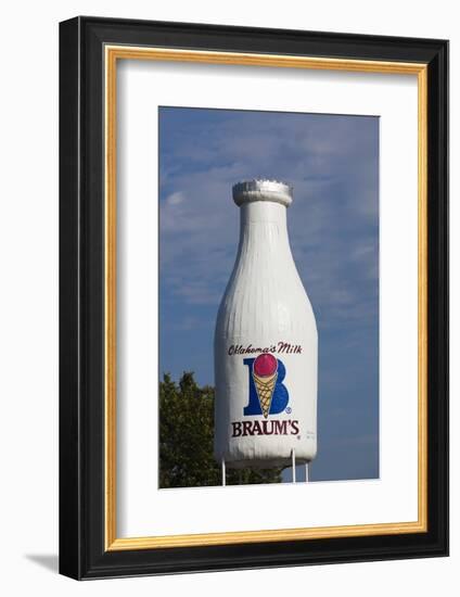 Route 66 Milk Bottle Building, Oklahoma City, Oklahoma, USA-Walter Bibikow-Framed Photographic Print