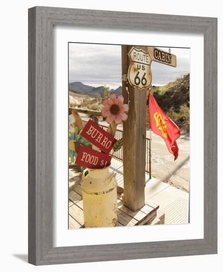 Route 66, Oatman, Arizona, USA-Julian McRoberts-Framed Photographic Print