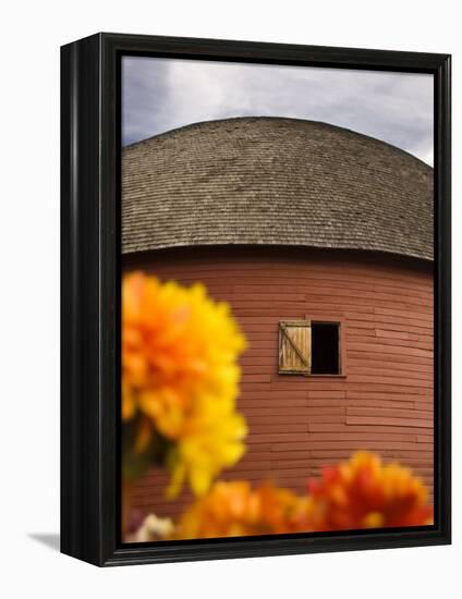 Route 66 Round Barn, Arcadia, Oklahoma, United States of America, North America-Snell Michael-Framed Premier Image Canvas