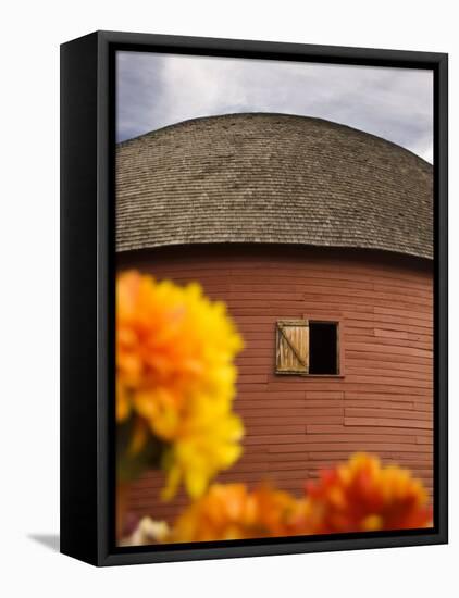 Route 66 Round Barn, Arcadia, Oklahoma, United States of America, North America-Snell Michael-Framed Premier Image Canvas