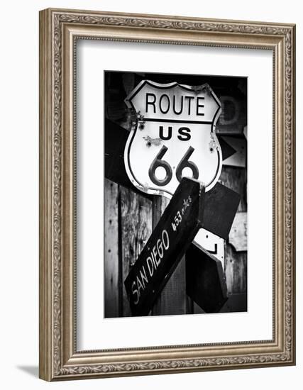 Route 66 - sign - Arizona - United States-Philippe Hugonnard-Framed Photographic Print